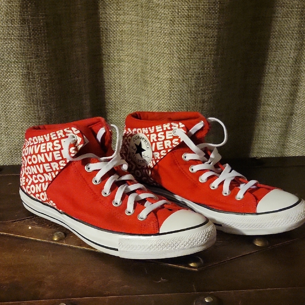 Converse Classic Red Canvas High-Top Sneakers